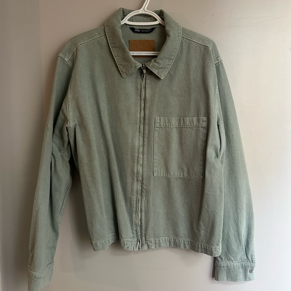 Men’s Zara cropped jean jacket - Picture 4 of 4